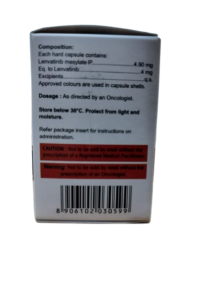 Lenvakast 4mg  Lenvatinib Capsules manufacturer in India